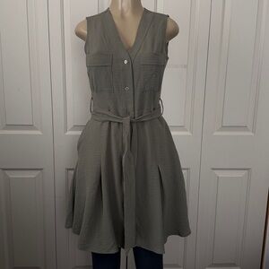 DKNY Olive Green Midi Dress